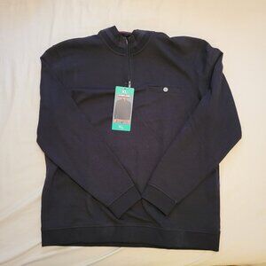 Kirkland Signature Men’s Quarter Zip Pullover - Black - Size XL